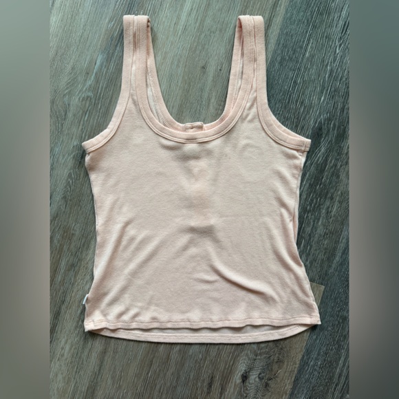 Light Pink Tank Top- Ribbed - Picture 5 of 10